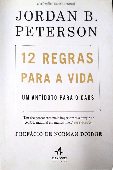 Livro 12 Regras para Mudar a Vida Autor Peterson, Jordan B. (2018) [usado]