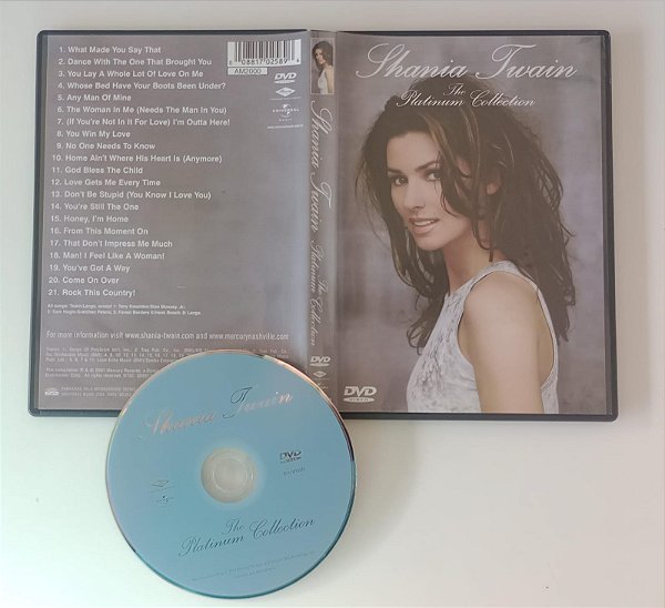 Dvd Thania Twain - Platinum Collection Editora (2001) [seminovo]
