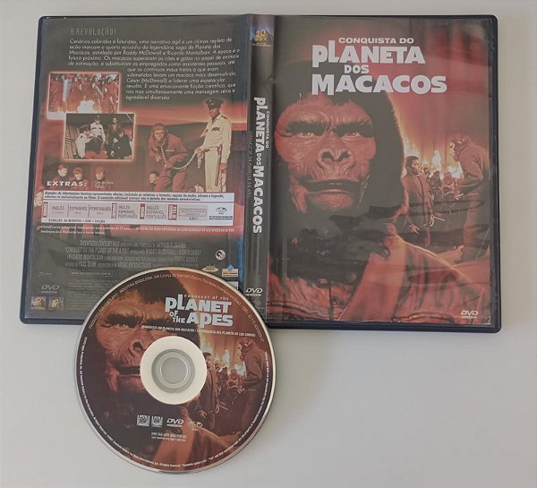 Dvd Conquista do Planeta dos Macacos Editora (2005) [usado]