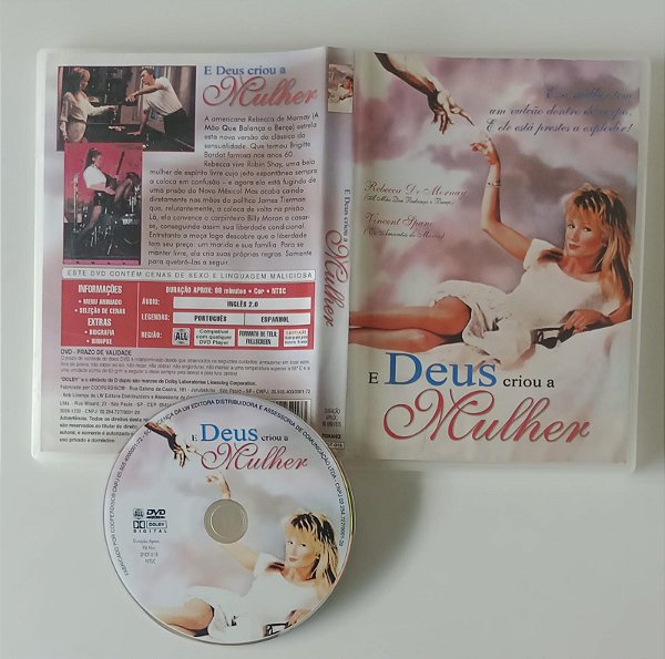 Dvd e Deus Criou a Mulher Editora [seminovo]
