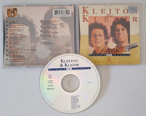 Cd Minha História Interprete Kleiton e Kledir [usado]