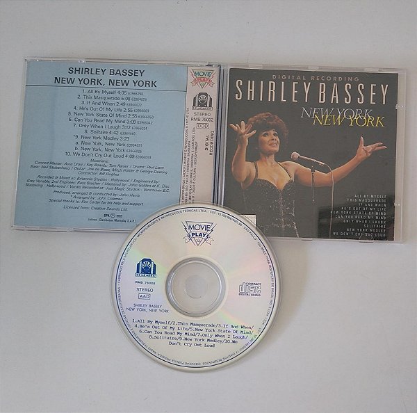 Cd New York, New York Interprete Shirley Bassey (1989) [usado]
