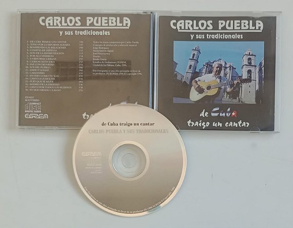 Cd de Cuba Traigo Un Cantar Interprete Carlos Puebla (1996) [usado]
