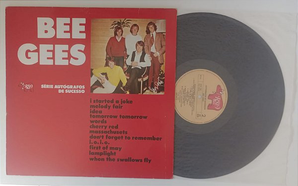 Disco de Vinil Série Autógrafos de Sucesso - Lp 1982 Interprete Bee Gees (1982) [usado]