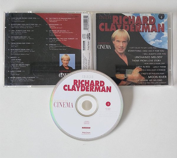 Cd Sucessos do Cinema Interprete Richard Clayderman (1996) [usado]