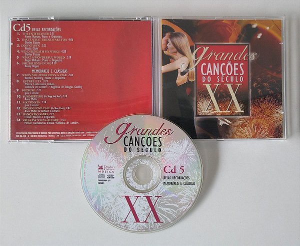 Cd Grandes Canções do Século Xx; Vol. 5 Interprete Vários Intérpretes [usado]