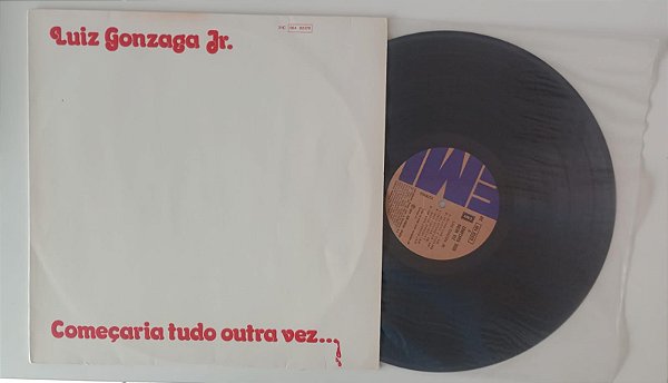 Disco de Vinil Começaria Tudo Outra Vez - Lp 1976 Interprete Gonzaguinha (1976) [usado]