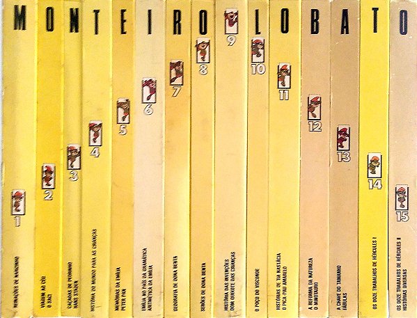 Livro Obras Completas de Monteiro Lobato (15 Volumes) Autor Lobato, Monteiro [usado]