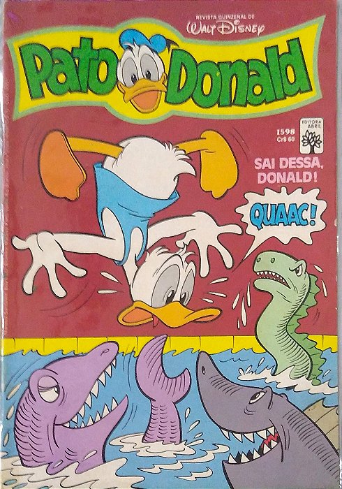Gibi Pato Donald #1598 Autor (1982) [usado]