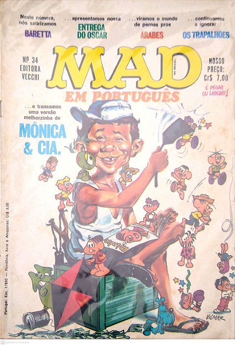 Revista Mad em Português #34 Autor (1977) [usado]