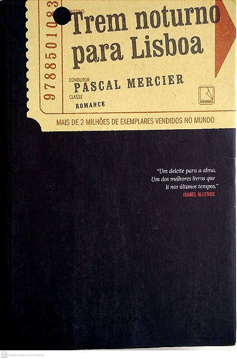 Livro Trem Noturno para Lisboa Autor Mercier, Pascal (2009) [usado]