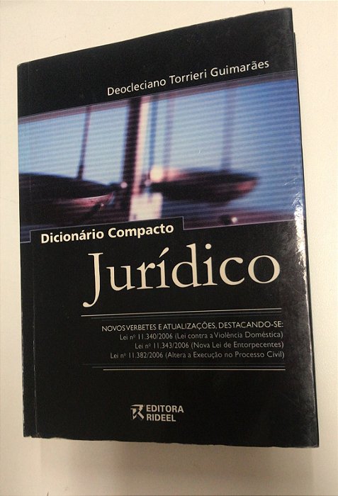 Livro Dicionário Compacto Jurídico Autor Guimarães, Deocleciano Torrieri (2007) [usado]