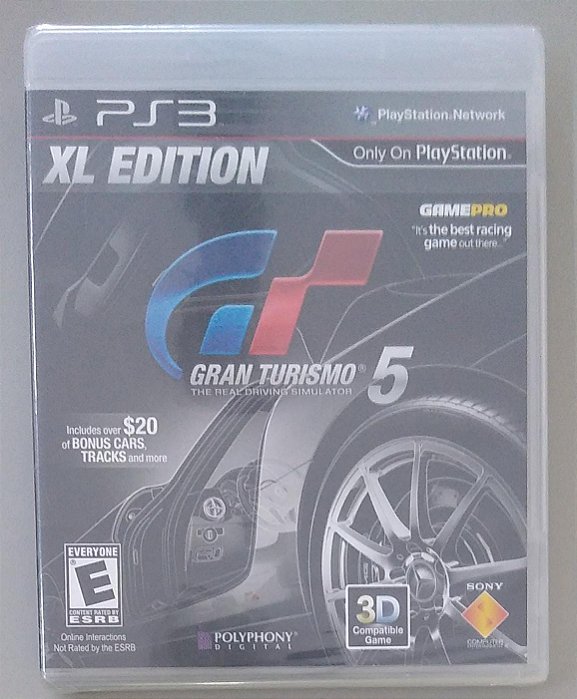 Dvd [jogo Ps3] Gran Turismo 5 (xl Edition) Editora Polyphony Digital (2010) [novo]