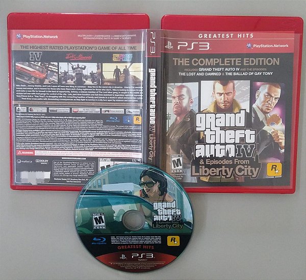 Dvd [jogo Ps3] Grand Theft Auto Iv & Episodes From Liberty City Editora Rockstar (2010) [seminovo]