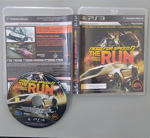 Dvd [jogo Ps3] Need For Speed The Run (edição Limitada) Editora Ea Games (2011) [seminovo]