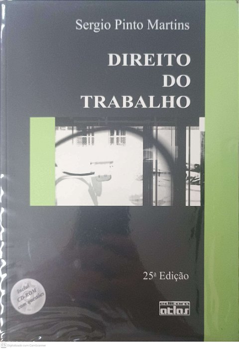 Livro Direito do Trabalho Autor Martins, Sergio Pinto (2009) [seminovo]