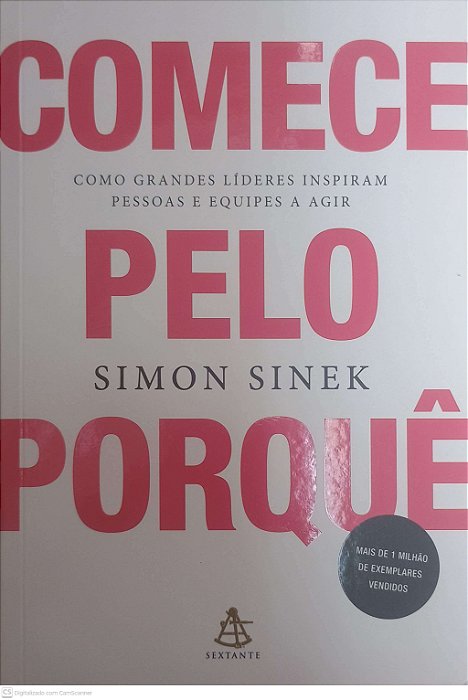 Livro Comecem pelo Porquê Autor Sinek, Simon (2018) [usado]