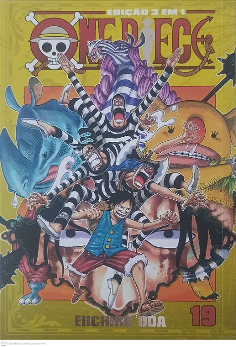 Gibi One Piece #19 Edição 3 em 1 Autor Oda, Eiichiro (2023) [seminovo]
