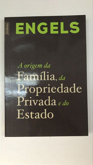 Livro a Origem Fa Família, da Propriedade Privada e do Estado Autor Engels (2024) [usado]