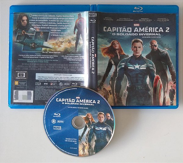 Dvd Capitão América 2 - o Soldado Invernal [blu-ray] Editora (2014) [seminovo]