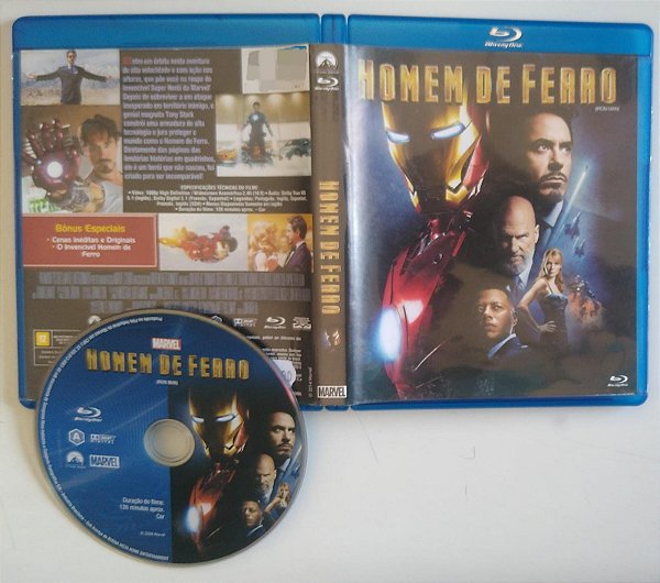 Dvd Homem de Ferro [blu-ray] Editora (2008) [usado]