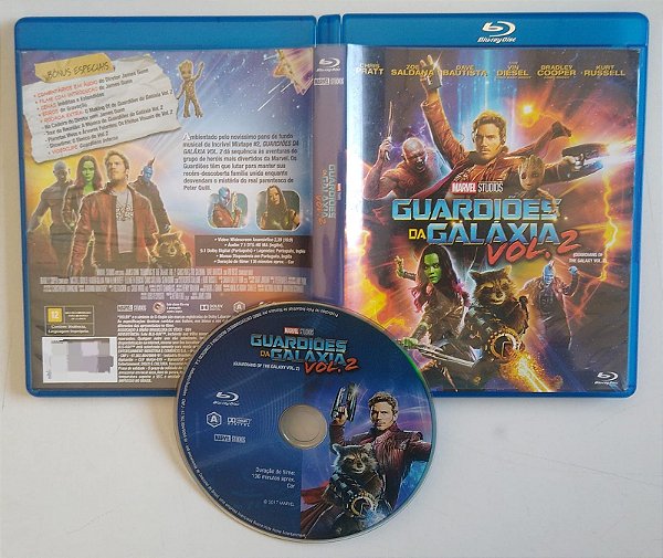 Dvd Guardiões da Galáxia, Vol. 2 [blu-ray] Editora (2017) [usado]