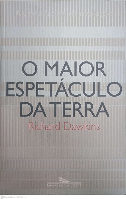 Livro o Maior Espetaculo da Terra Autor Dawkins, Richard (2009) [usado]