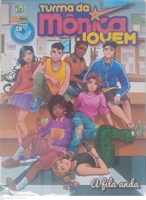 Gibi Turma da Monica Jovem, a Fila Anda - Numero #18 Autor Sousa, Mauricio de (2022) [seminovo]