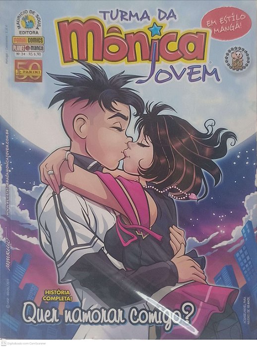 Gibi Nº 34 - Turma da Mônica Jovem: Quer Namorar Comigo? Autor Sousa, Mauricio (2011) [seminovo]