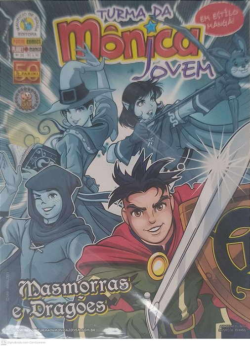 Gibi Nº 38 - Turma da Mônica Jovem: Masmorras e Dragões Autor Sousa, Meuricio de (2011) [seminovo]