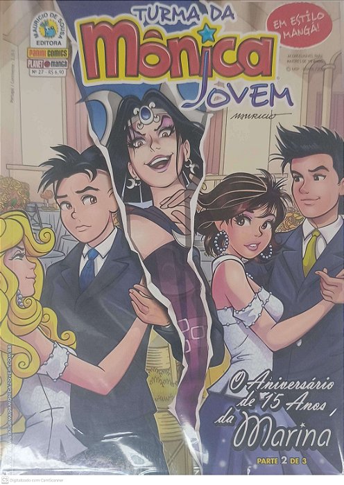 Gibi Nº 27 - Turma da Mônica Jovem: o Aniversaior de 15 Anos da Marina Autor Sousa, Maricio de (2010) [seminovo]
