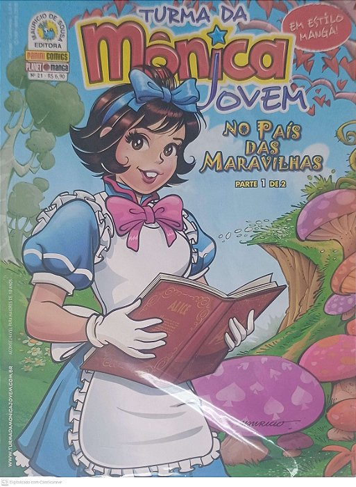 Gibi Nº 21 - Turma da Mônica Jovem: no Pais das Maravilhas Autor Sousa, Mauricio de (2010) [seminovo]