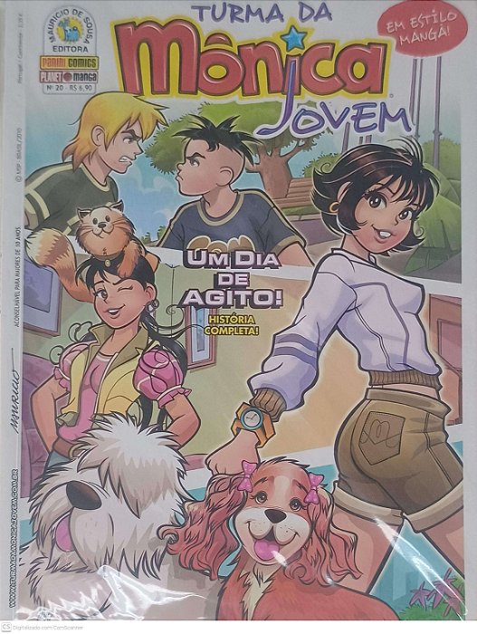 Gibi Turma da Monica Jovem: um Dia de Agito! Autor Sousa, Mauricio de (2010) [seminovo]