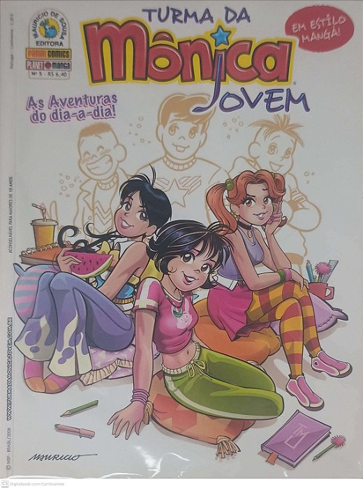 Gibi Nº5 - Turma da Mônica Jovem: as Aventuras do Dia-a-dia Autor Sousa, Mauricio de (2008) [seminovo]