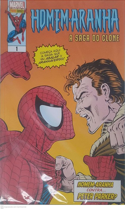 Gibi Homem Aranha - a Saga do Clone- 11 Volumes Vol 1 - Homem Aranha - a Saga do Clone - Homem Aranha contra Peter Parker? Autor Varios Autores (2024) [seminovo]