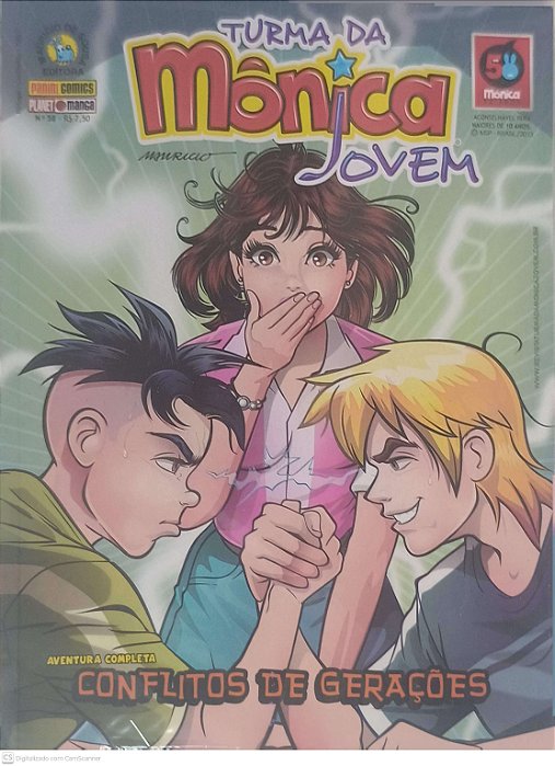 Gibi #58 - Turma da Monica Jovem - Conflitos de Gerações Autor Sousa, Mauricio de (2013) [seminovo]