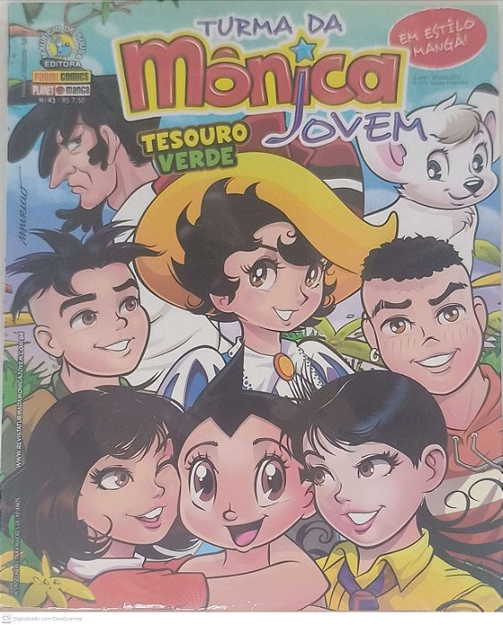 Gibi #43 - Turma da Monica Jovem - Tesouro Verde Autor Sousa, Mauricio de (2012) [seminovo]