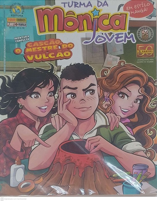 Gibi #41 - Turma da Monica Jovem - Cascão o Mestre do Vulcão Autor Sousa, Mauricio de (2011) [seminovo]