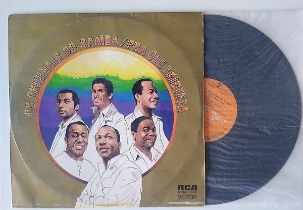 Disco de Vinil Pra que Tristeza - Lp 1974 Interprete os Originais do Samba (1974) [usado]