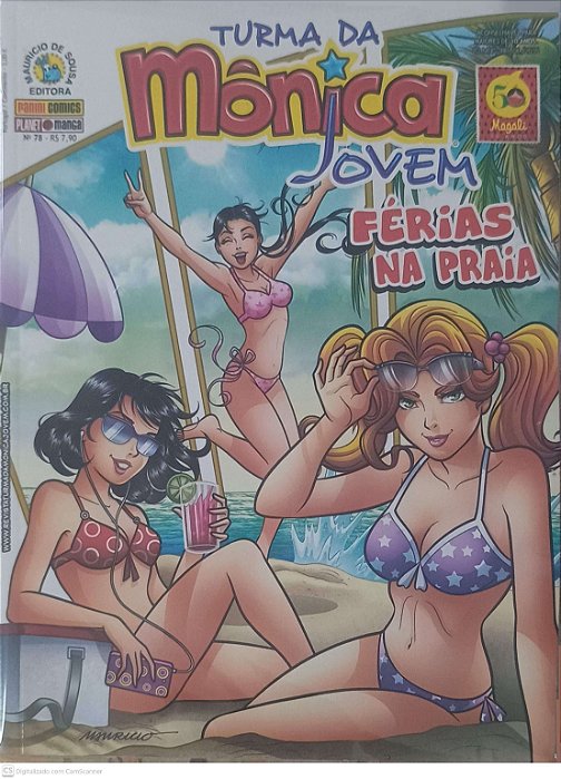 Gibi #78 - Turma da Monica Jovem - Férias na Praia Autor Sousa, Mauricio de (2015) [seminovo]