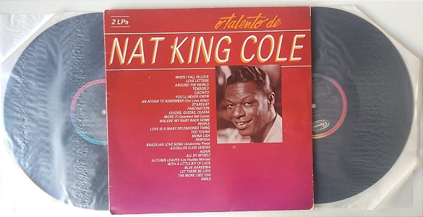 Disco de Vinil o Talento de Nat King Cole - Lp 1986 (2 Lps) Interprete Nat King Cole (1986) [usado]