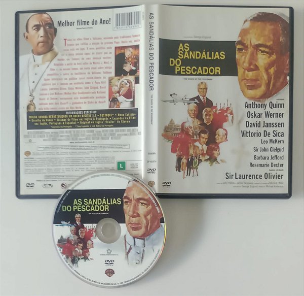 Dvd as Sandálias do Pescador Editora (2010) [seminovo]