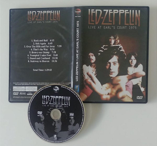Dvd Led Zeppelin - Live At Earl''s Court 1975 Editora (2009) [seminovo]