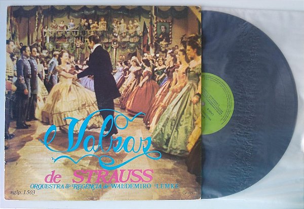 Disco de Vinil Valsas de Strauss - Lp 1976 Interprete Waldemiro Lemke e Orquestra (1976) [usado]