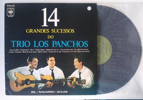 Disco de Vinil 14 Grandes Sucessos - Lp 1975 Interprete Trio Los Panchos (1975) [usado]