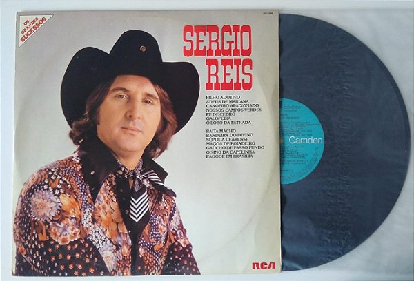 Disco de Vinil os Grandes Sucessos - Lp 1982 Interprete Sérgio Reis (1982) [usado]