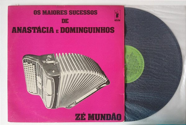 Disco de Vinil os Maiores Sucessos de Anastácia e Dominguinhos - Lp 1980 Interprete Zé Mundão (1980) [usado]