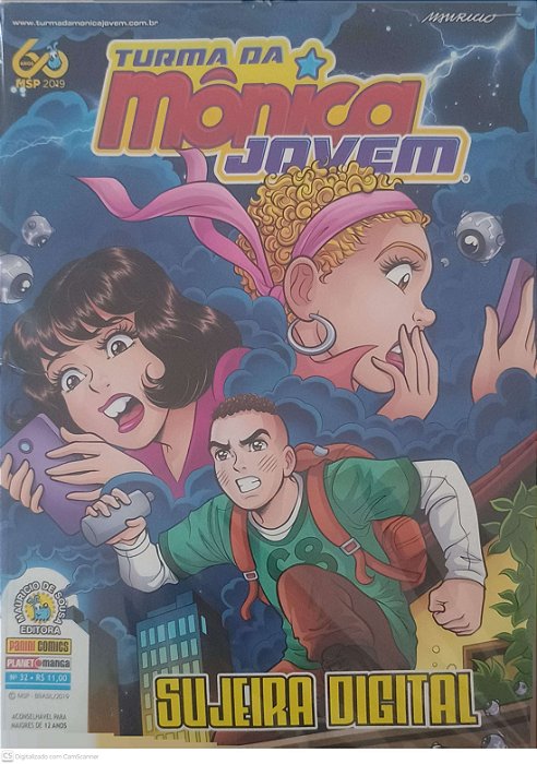 Gibi #32 - Turma da Monica Jovem - Sujeira Digital Autor Sousa, Mauricio de (2019) [seminovo]