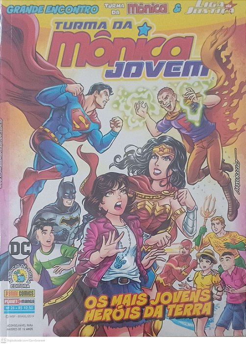 Gibi #26 - Turma da Monica Jovem - os Mais Jovens Heróis da Terra Autor Sousa, Mauricio de (2019) [seminovo]