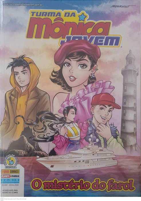 Livro Turma da Monica Jovem - o Misterio do Farol #45 Autor Sousa, Mauricio de (2020) [seminovo]